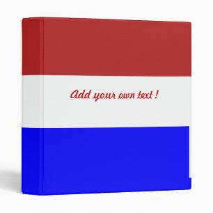 Red White and Blue Add your own text ! 3 Ring Binder