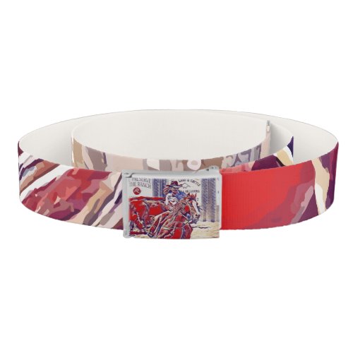 Red White and Blue All American Barrel Racer Belt