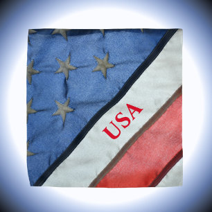 Red White and Blue American Flag Bandana