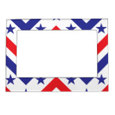 American Flag USA Independence Patriotic Magnetic Frame | Zazzle