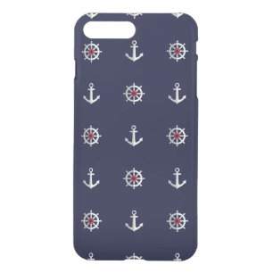 Red White And Blue Anchor Pattern iPhone 8 Plus/7 Plus Case