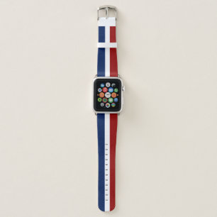 Red White and Blue Apple Watch Band