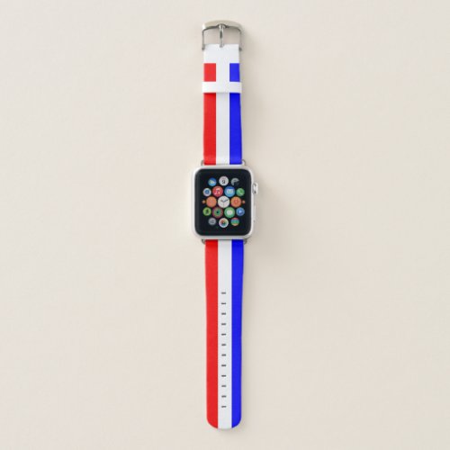 Red White And Blue Apple Watch Band