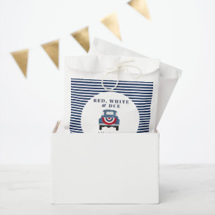 Red White and Blue Baby Shower Favor Favor Bag