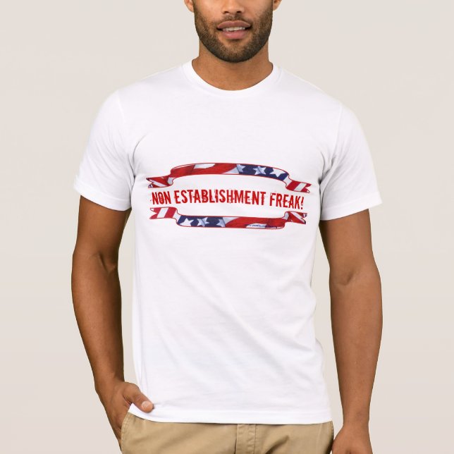 Red, White and Blue Banners Stars Custom T-Shirt (Front)