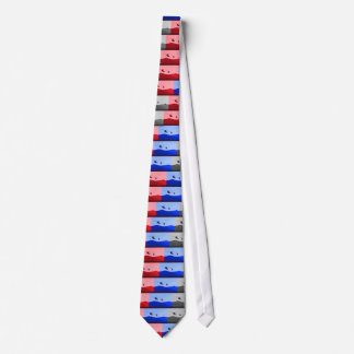 Red White and Blue Blackhawk Tie