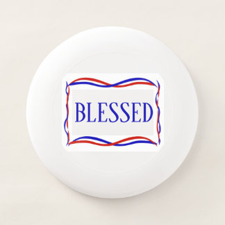 Red White and Blue Blessed Wham-O Frisbee