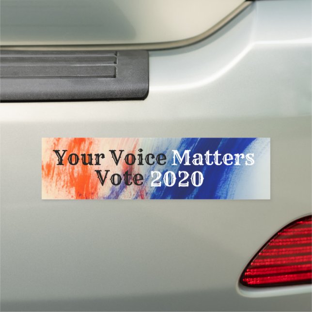 Red White and Blue Bumper Car Magnet (In Situ)