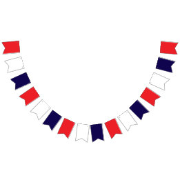 Red White and Blue  Bunting Flags