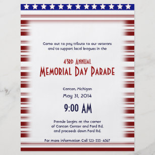 memorial day flyers