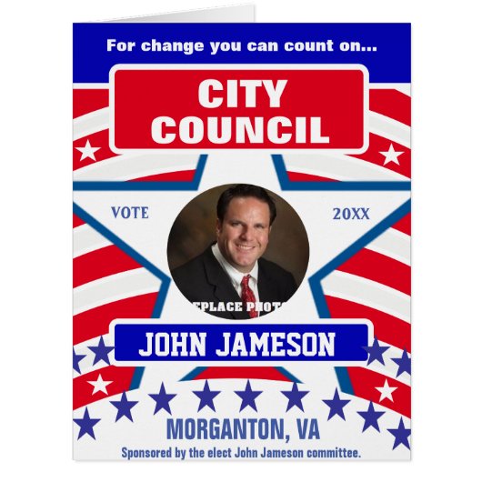 Red, White and Blue Cards (Front)