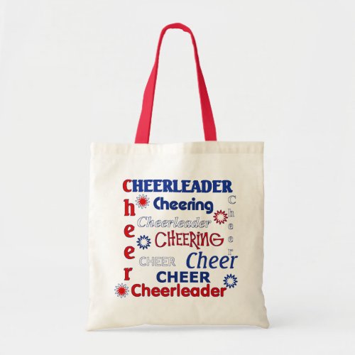 Red White and Blue Cheerleader Bag
