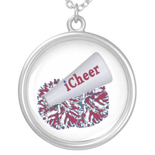 Red White and Blue Cheerleader necklace