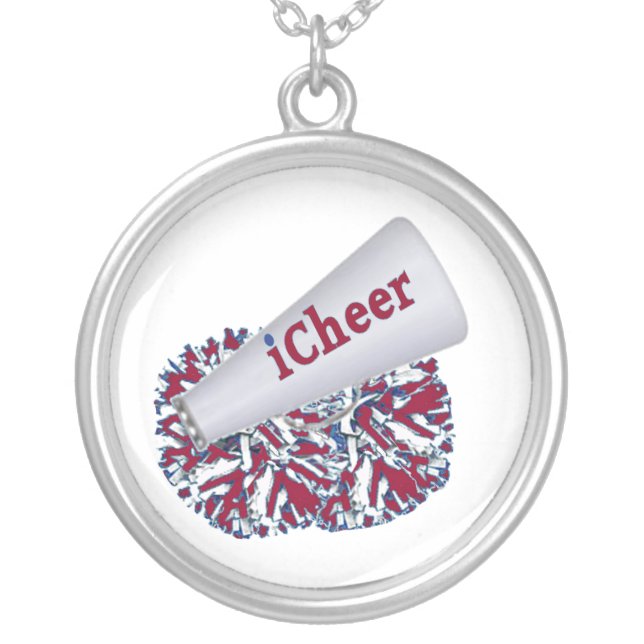 Red, White, and Blue Cheerleader necklace (Front)