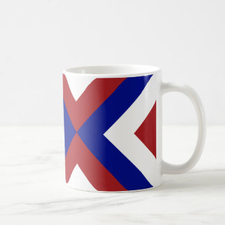 Red, White, and Blue Chevrons Coffee Mug