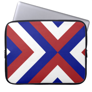Red, White, and Blue Chevrons Laptop Sleeve