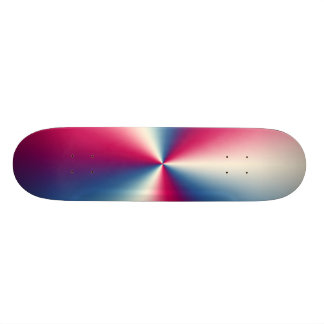 RED,WHITE AND BLUE CHROME SKATEBOARD DECK