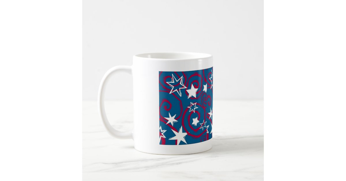 Red White And Blue Coffee Mug | Zazzle