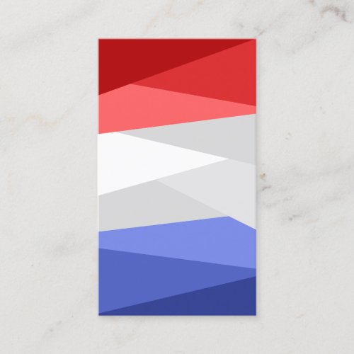 Red White and Blue Color Stacks Business Card