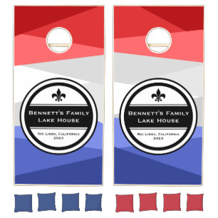 Red White and Blue Color Stacks Cornhole Cornhole Set