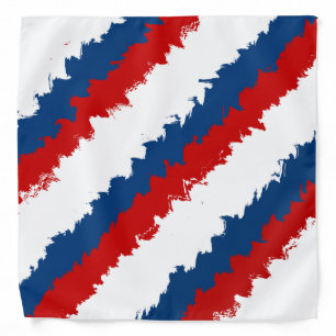 Red, White and Blue Cool Stripe Bandana