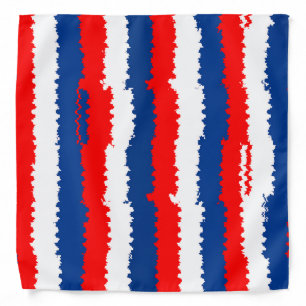 Red, White and Blue Cool Stripe Bandana