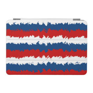 Red, White and Blue Cool Stripes iPad Mini Cover