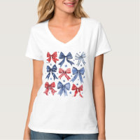Red White and Blue Coquette Bows