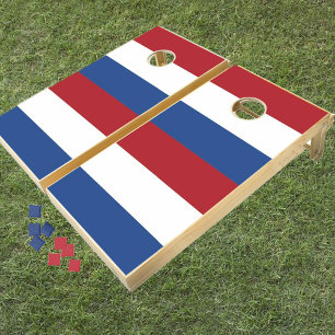 Red White and Blue Cornhole & Bag Toss Cornhole Set