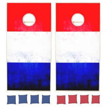 Red  White And Blue Cornhole Set by NatureTales at Zazzle