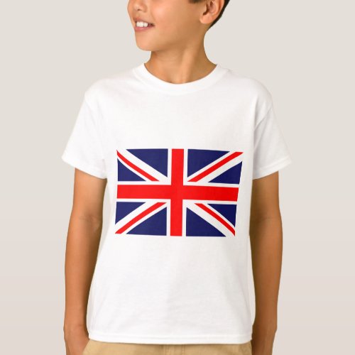 Red White and Blue Cross Flag of Great Britain T_Shirt