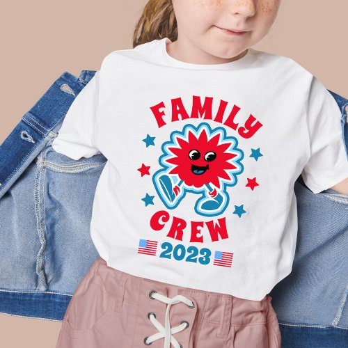 Red White and Blue Family Crew 4th of July T_Shirt