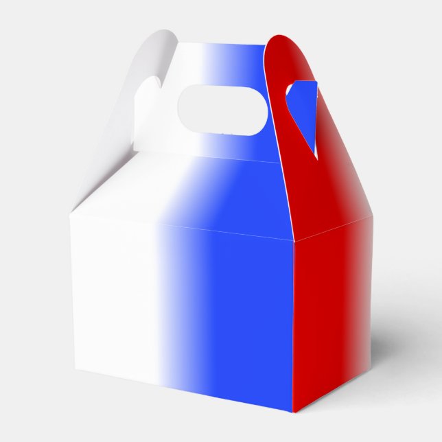 Red White and Blue Favor Boxes (Front Side)