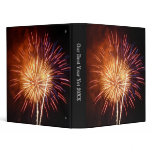 Red, White and Blue Fireworks I Patriotic 3 Ring Binder