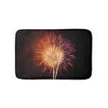 Red, White and Blue Fireworks I Patriotic Bath Mat