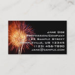 Red, White and Blue Fireworks I Patriotic Business Card