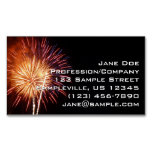 Red, White and Blue Fireworks I Patriotic Business Card Magnet