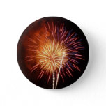 Red, White and Blue Fireworks I Patriotic Button