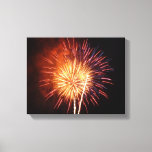 Red, White and Blue Fireworks I Patriotic Canvas Print