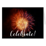 Red, White and Blue Fireworks I Patriotic Card