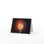 Red, White and Blue Fireworks I Patriotic Card