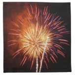 Red, White and Blue Fireworks I Patriotic Cloth Napkin