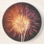 Red, White and Blue Fireworks I Patriotic Coaster