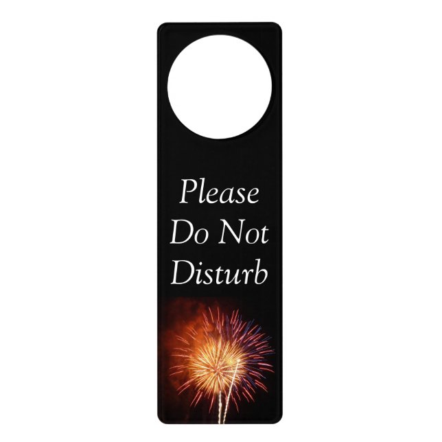 Red, White and Blue Fireworks I Patriotic Door Hanger (Front)