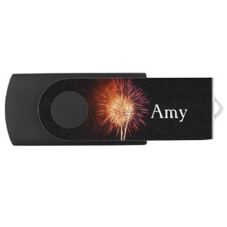 Red, White and Blue Fireworks I Patriotic Flash Drive