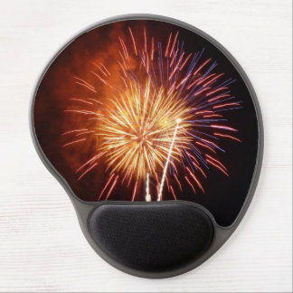 Red, White and Blue Fireworks I Patriotic Gel Mouse Pad