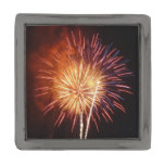 Red, White and Blue Fireworks I Patriotic Gunmetal Finish Lapel Pin
