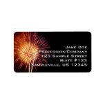 Red, White and Blue Fireworks I Patriotic Label