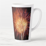 Red, White and Blue Fireworks I Patriotic Latte Mug