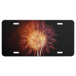 Red, White and Blue Fireworks I Patriotic License Plate